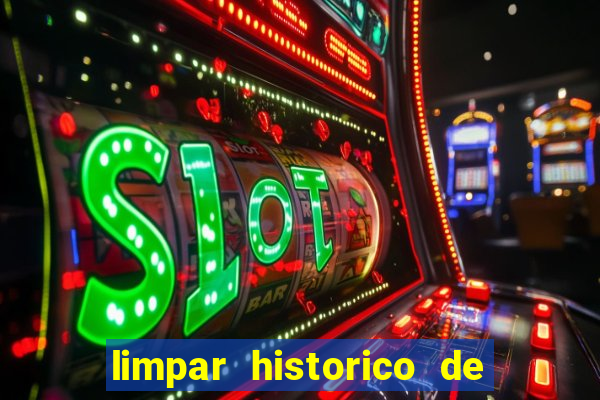 limpar historico de apostas bet365